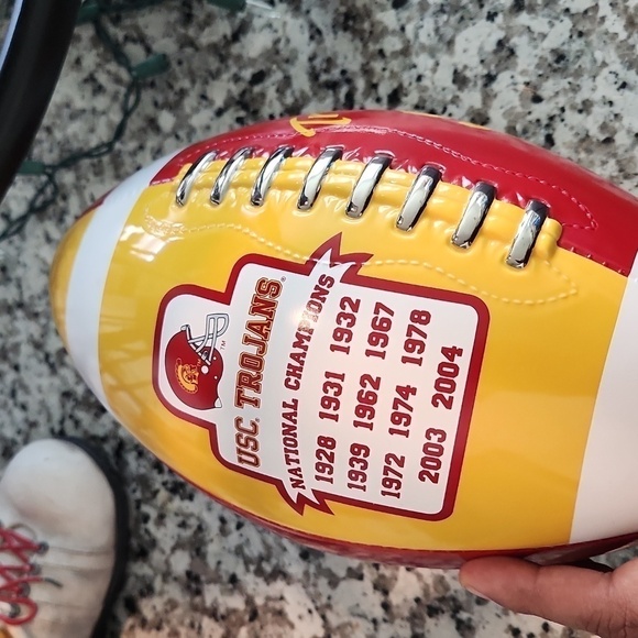 USC Championship Trophy Decor Football - Picture 1 of 5